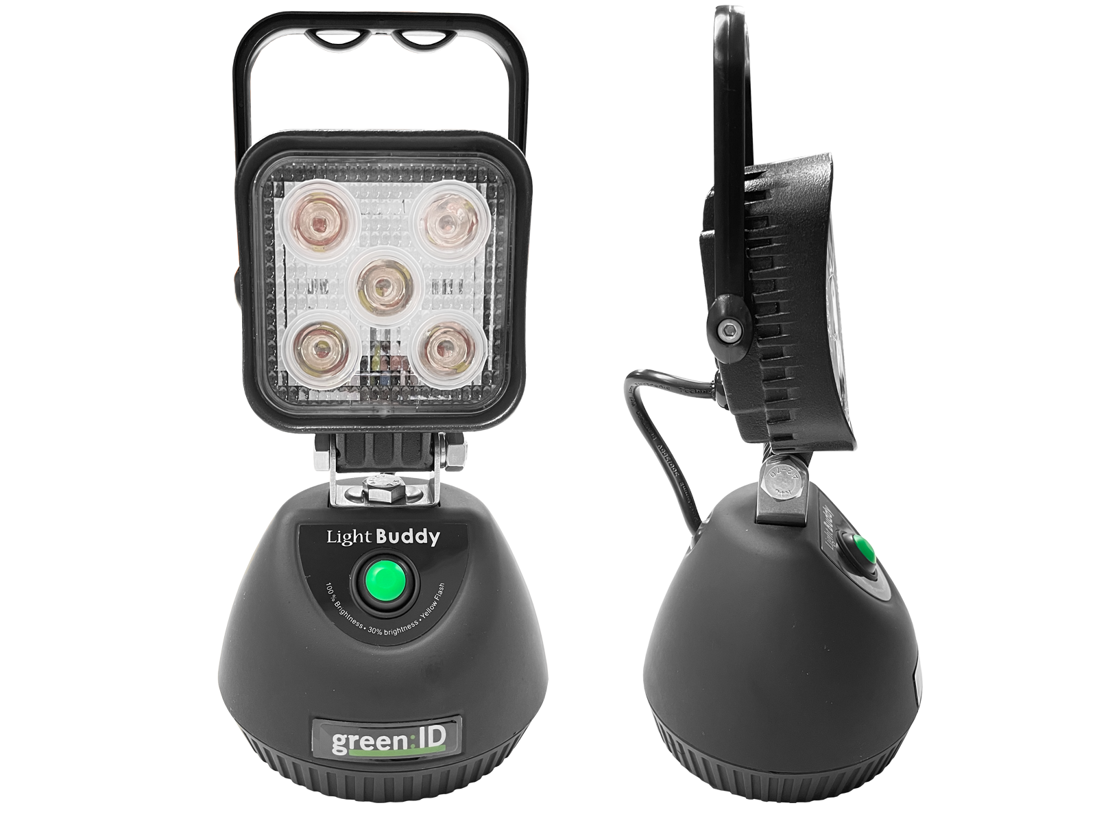 Kraftig hÃ¥ndholdt arbejdslampe med magnetfod 5 LED samt batteri