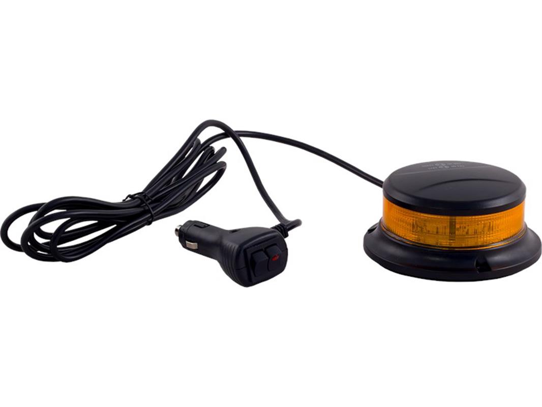 LED Blink med magnetfod, Ã˜110, 2,5 m. ledning, 12v stik