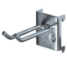 StÃ¥lkrog til hulplade, dobbeltkrog x:64 mm.