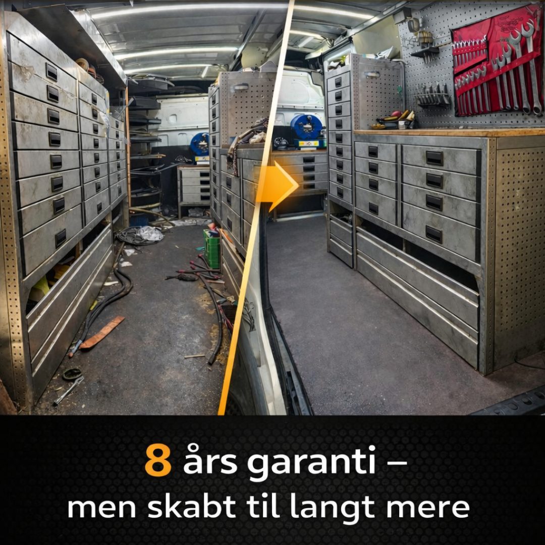 Varevognsindretning i høj kvalitet, der holder â ogsÃ¥ efter 15 Ã¥r